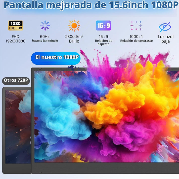 siaviala Extensor de pantalla para laptop de 15.6", monitor por...
