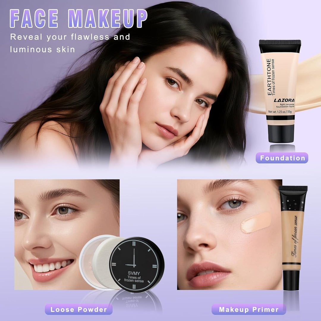 Kit de maquillaje para adolescentes, juego de maquillaje de regalo...
