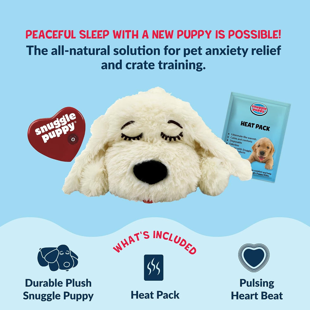 Snuggle - Juguete de latido del corazón para cachorros, comodidad relajante