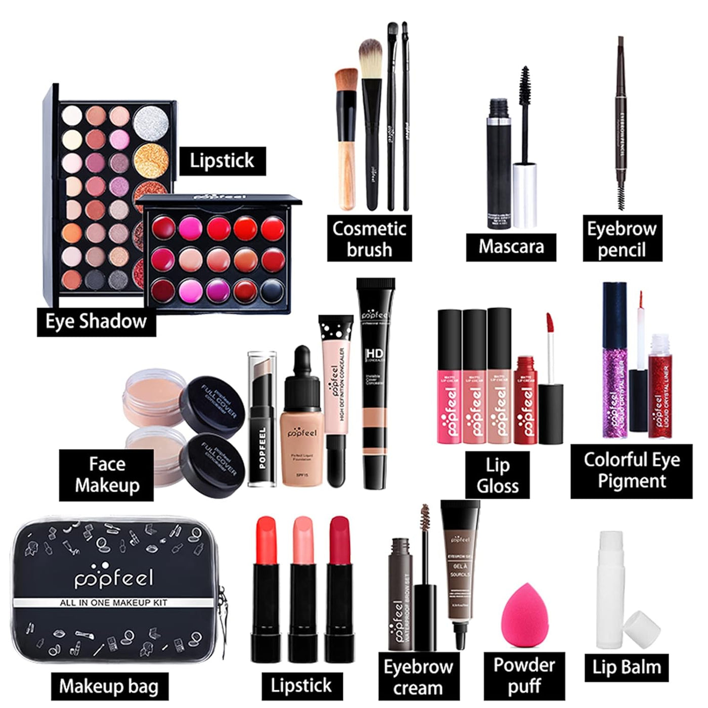FantasyDay Juego de maquillaje todo en uno para regalo navideño, ki...