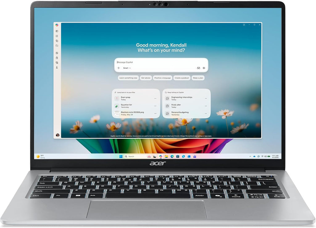Acer Aspire Lite 14 AI Copilot+ PC - Snapdragon X X1-26-100 y 14" WUXGA