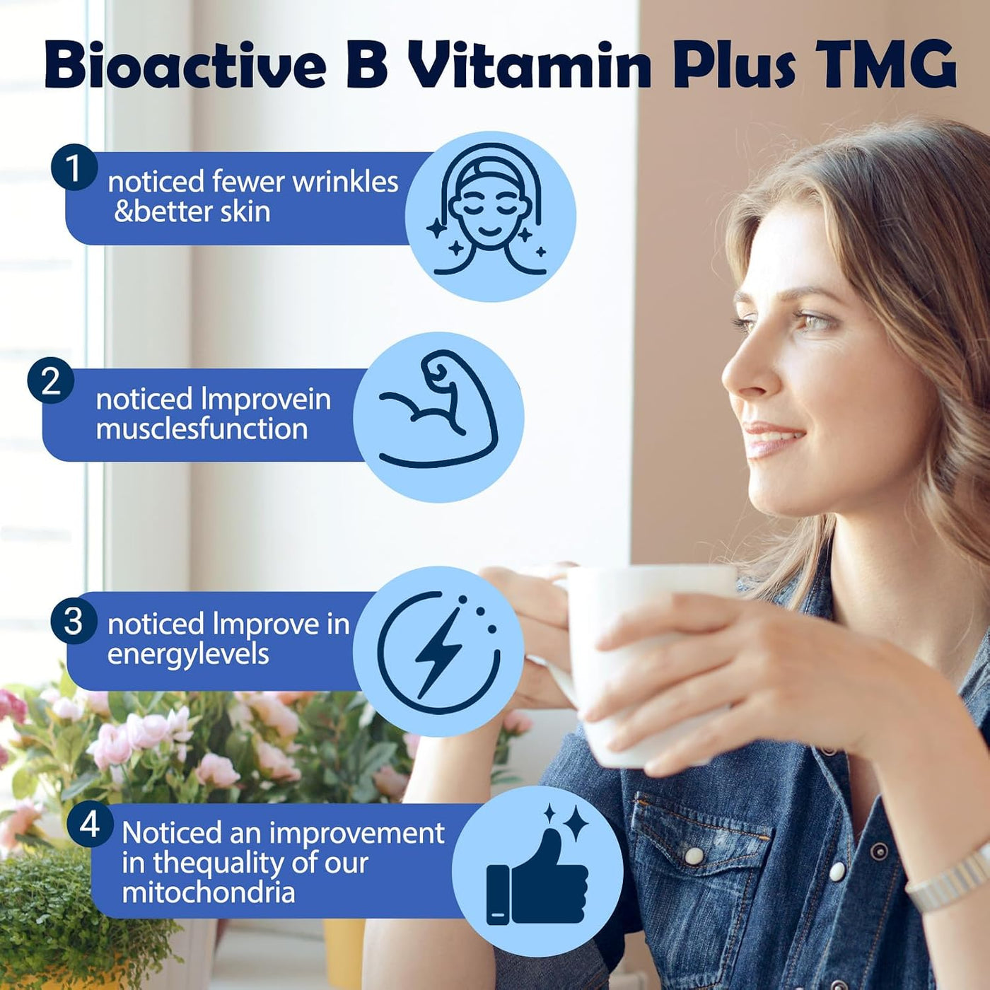 2 paquetes de complejo de vitamina B metilado con riboflavina y fol...