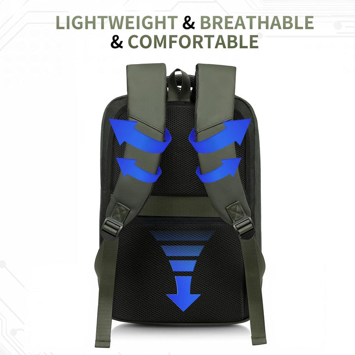 SUIKIHUM Mochila delgada a prueba de golpes para laptop para hombre...