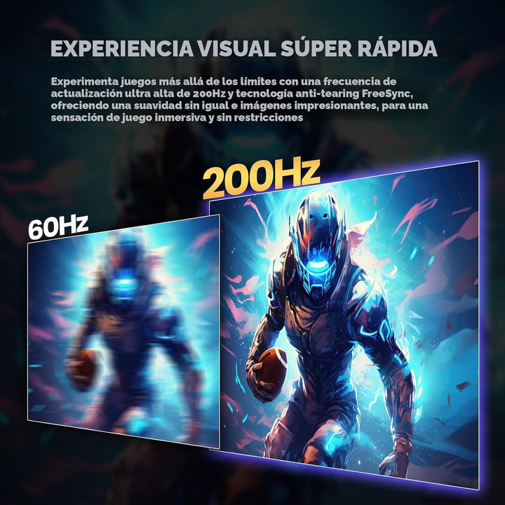 CRUA Monitor curvo FHD 200Hz para juegos de 32 pulgadas, 1800R, AMD...