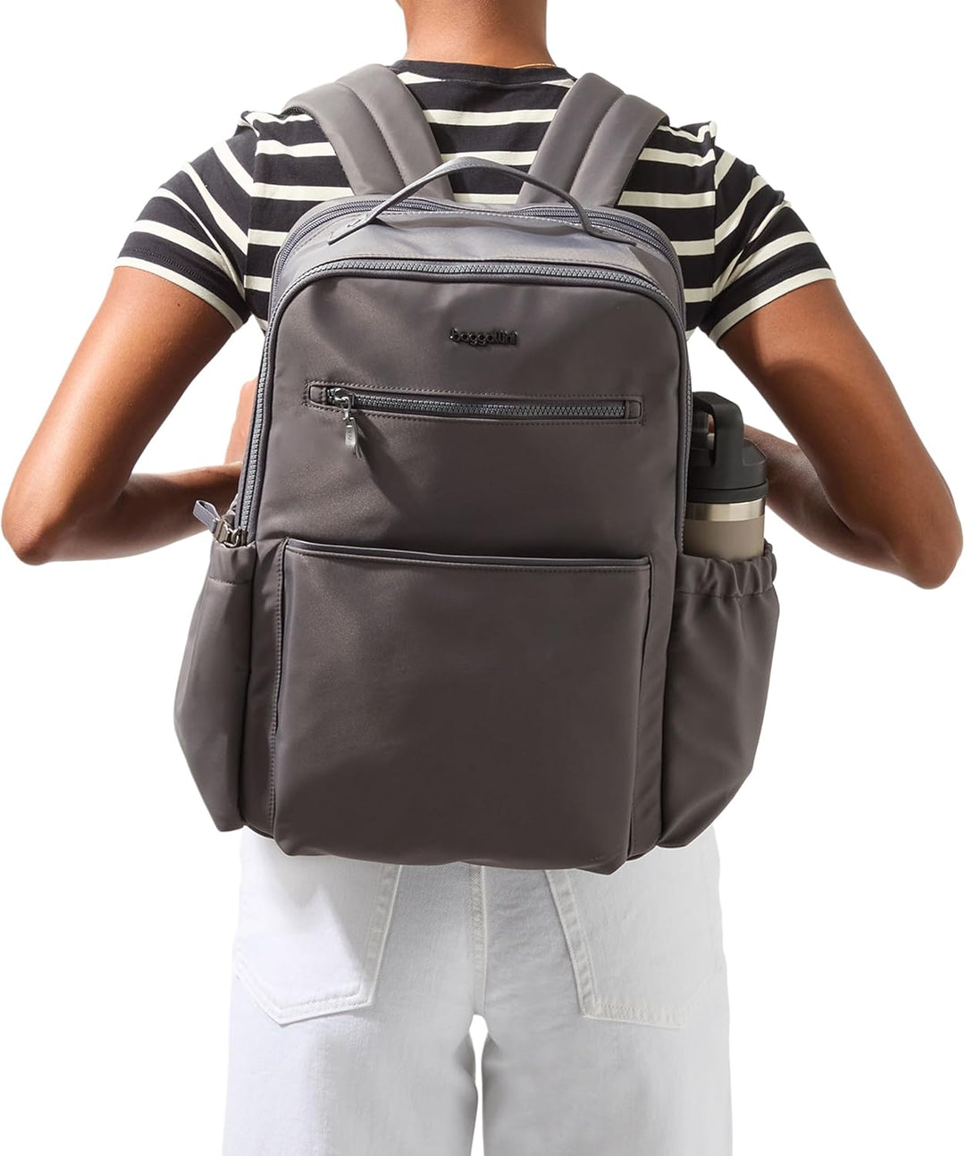 Baggallini Tribeca - Mochila expandible para laptop para mujer, 15...