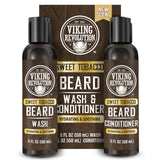 Viking Revolution - Set de lavado y acondicionador para barba, taba...