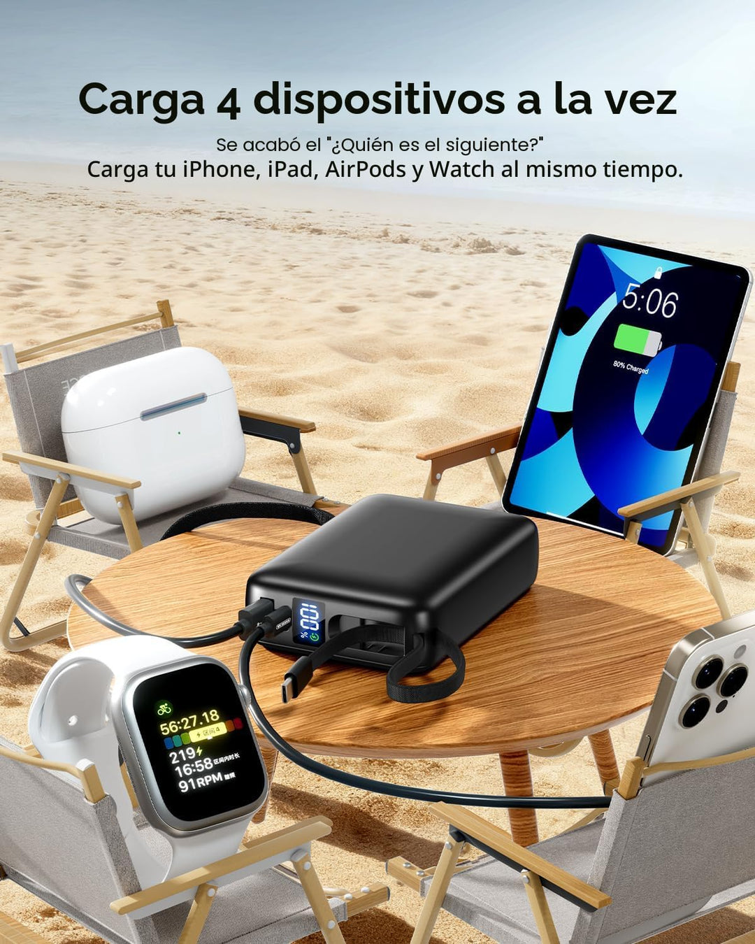 Cargador portátil 50000mAh, 22.5W Banco de energía de carga rápida...