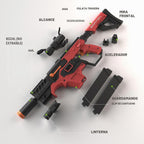 SOFITEN - Pistola de juguete eléctrica con rifle de francotirador automático con acción plegable