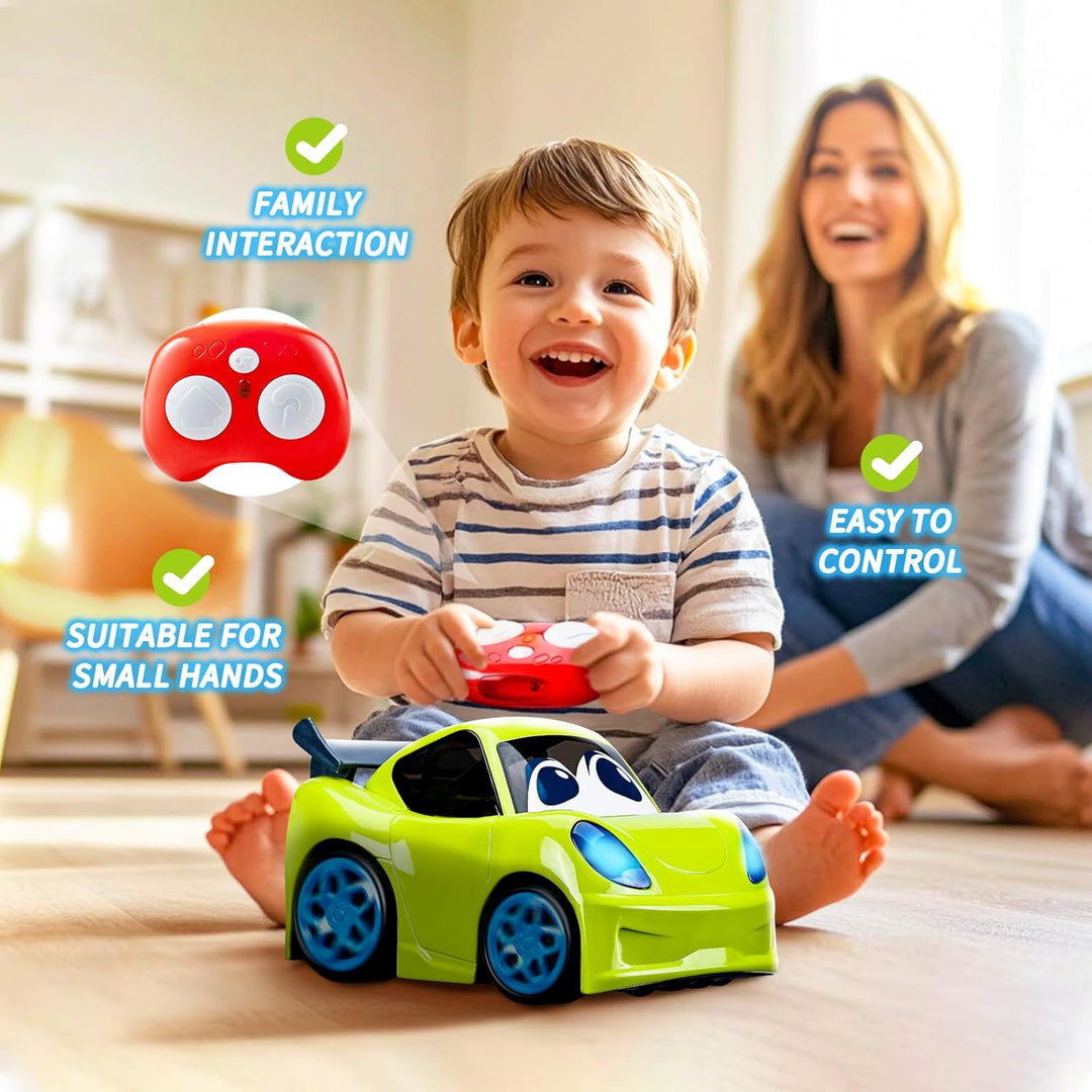 AEROQUEST Coche de control remoto para niños pequeños con luces edu...