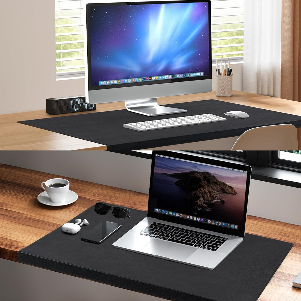 Alfombrilla de escritorio con protector de bordes para teclado y mouse