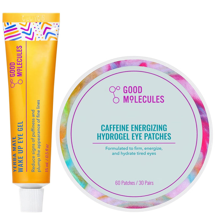 Good Molecules - Kit de ojos energizante - Gel de ojos Yerba Mate W...