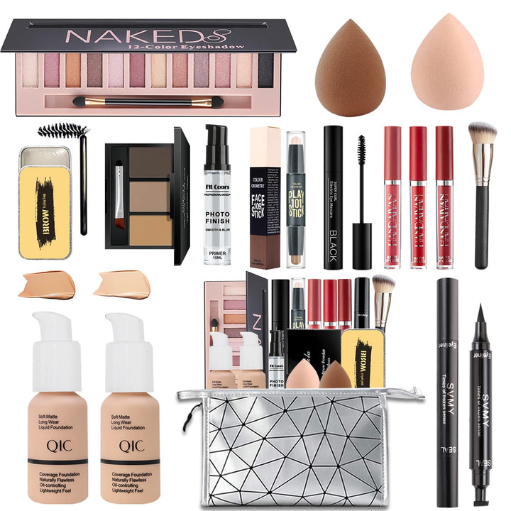 Kit de maquillaje todo en uno para mujeres, kit completo, set de re...