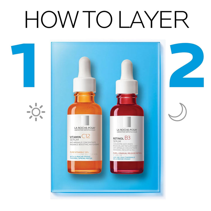 La Roche-Posay Suero puro de Vitamina C al 12% para cara con ácido...