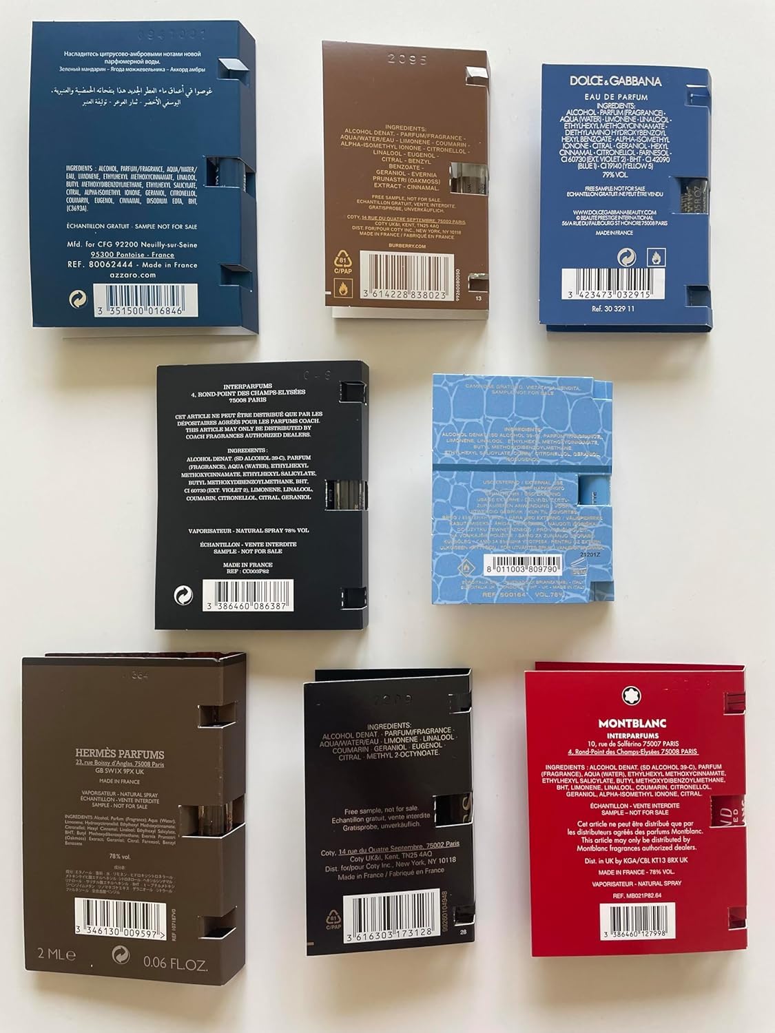 Muestras de colonia Infinite Scents para hombre - 12 marcas de frag...