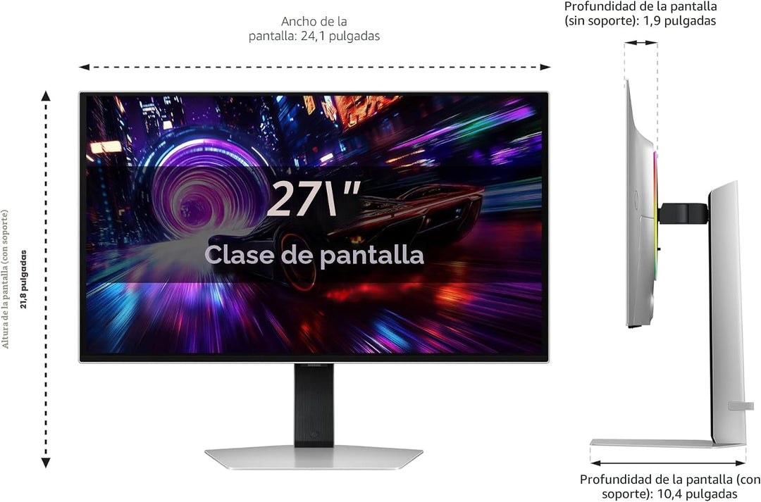 SAMSUNG Odyssey QD-OLED G8 (G81SF) de 27 pulgadas, 4K, 240Hz, monit...