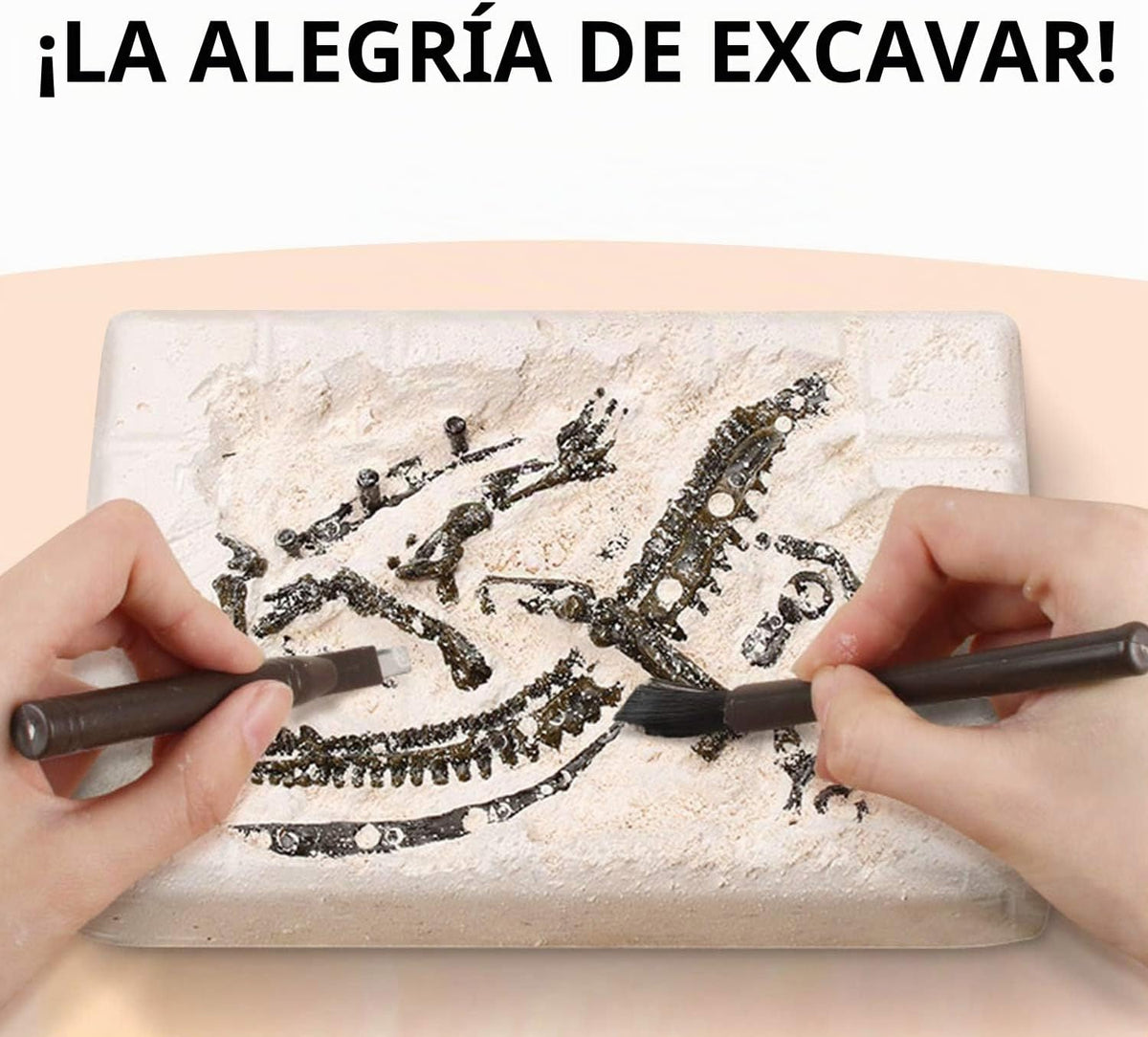 Kit de excavación de fósiles de dinosaurios para niños, kit de excavación de huevos, juguetes para niños de 5-7, 8-12, gran cumpleaños para niños y niñas