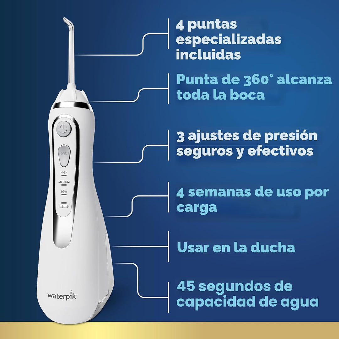 Waterpik Irrigador dental avanzado 2.0 inalámbrico para dientes, en...