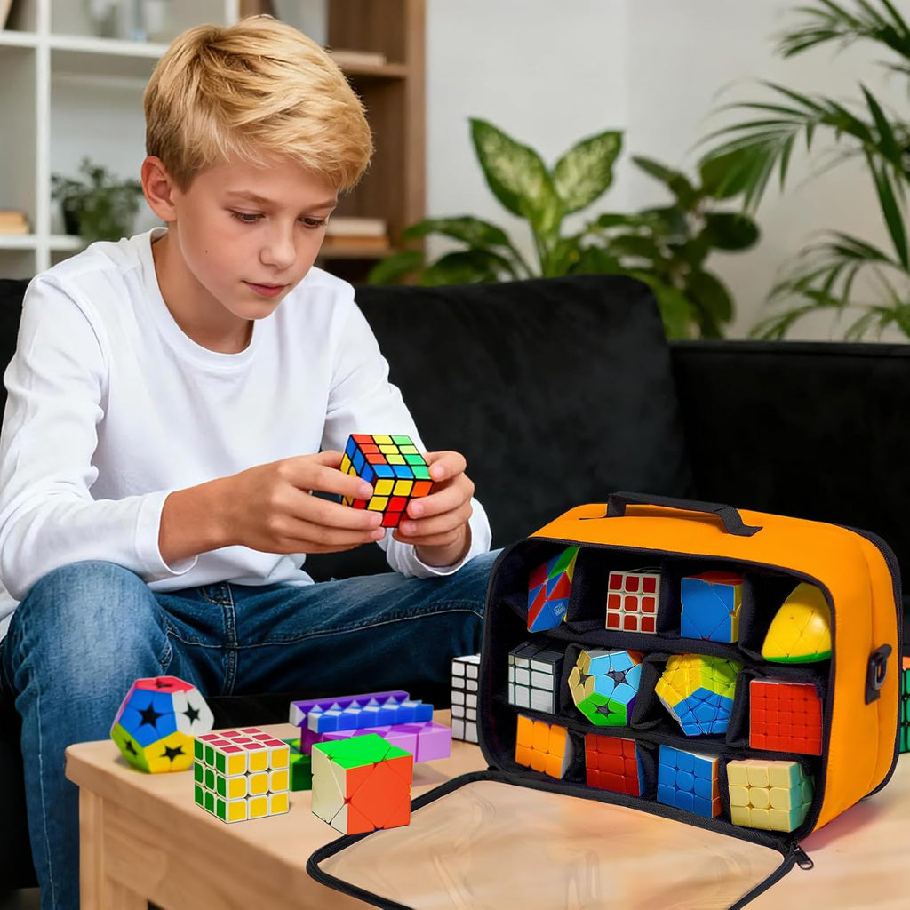 Speed Rubix Cube - Estuche de transporte transparente