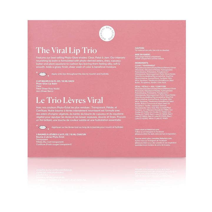 Naturium The Viral Lip Trio - Bálsamo labial Phyto-Glow con manteca...