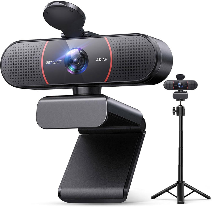 EMEET C960 - Cámara 4K, sensor Sony 4K UHD, minitrípode de 3 altura...