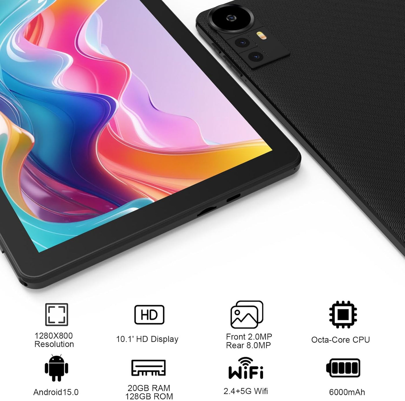 CUPEISI Tablet Android 15 de 10 pulgadas, 20 GB de RAM+128 GB de RO...
