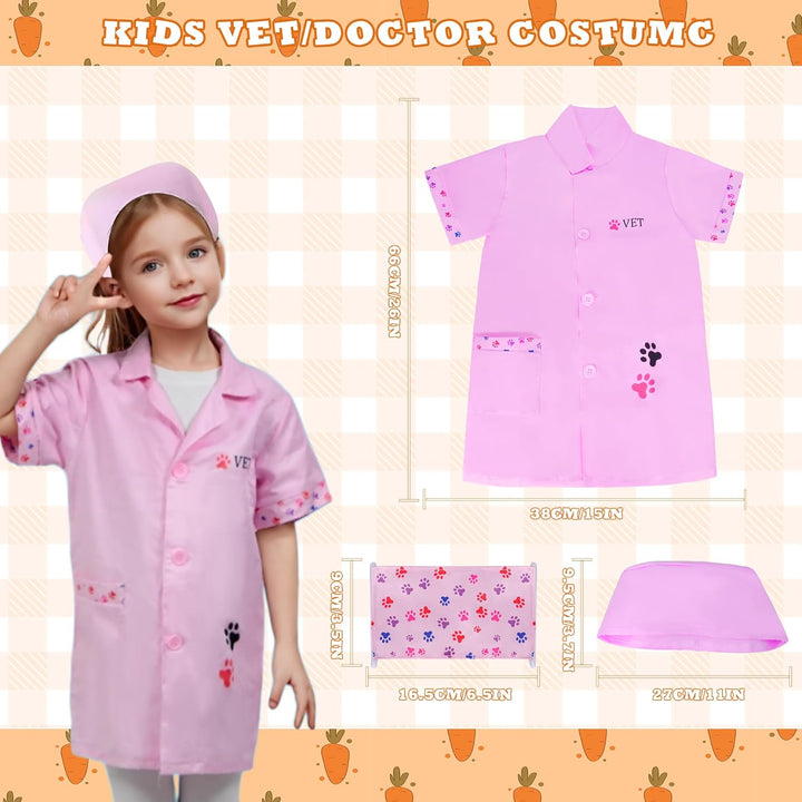Kit de médico para niñas - Conjuntos de juego veterinario para niño...