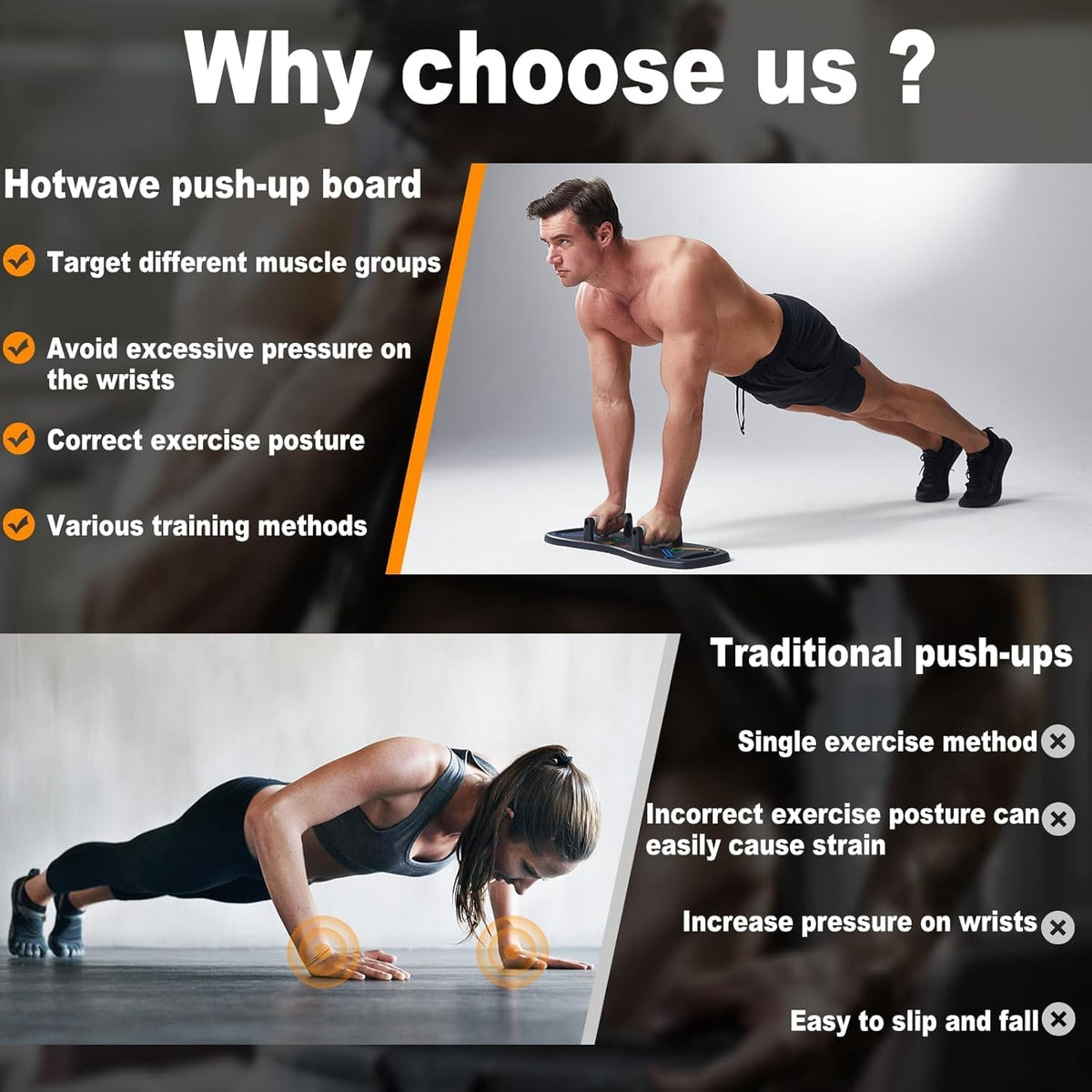 Banco de Flexiones, Tabla Portátil para Flexiones para Hombre, Barra de Flexiones Plegable