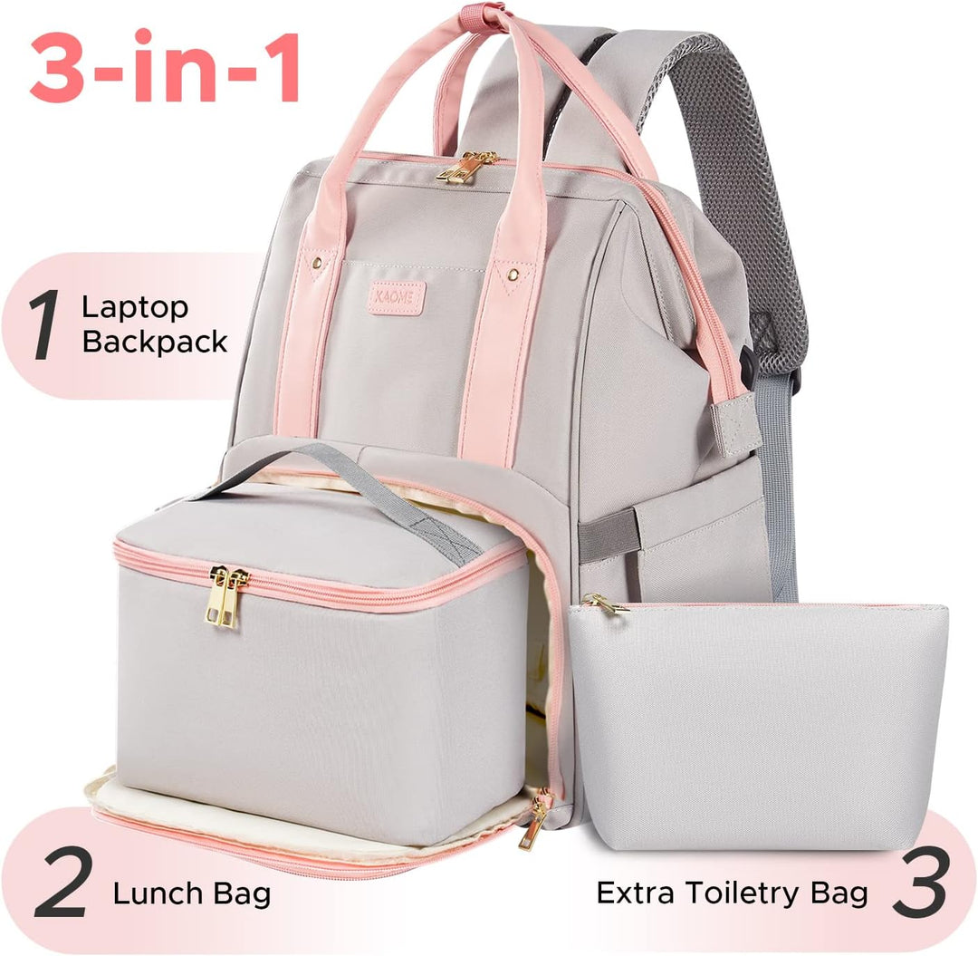 Kaome Mochila de Almuerzo 15.6 Pulgadas Mochila para Laptop para Mu...