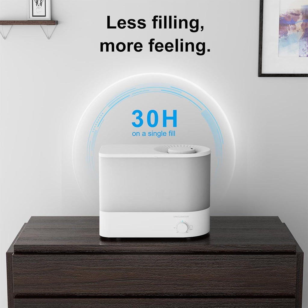 MEGAWISE Humidificador 6L, humidificador ultrasónico de niebla fría con