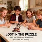 5 rompecabezas de madera para adultos y niños - Rompecabezas de cubo y forma, juegos de lógica y educativos, diversión familiar