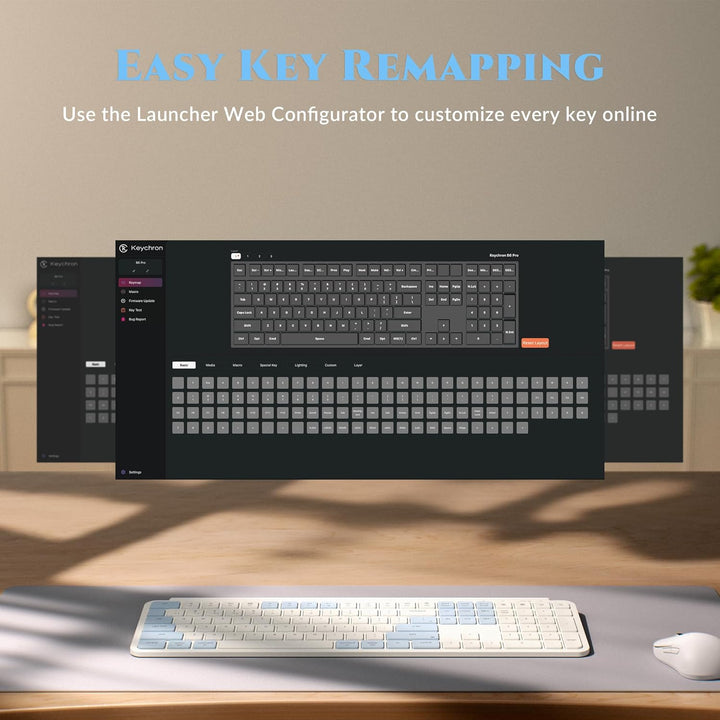 Keychron B6 Pro Teclado inalámbrico ultrafino, ZMK de tamaño comple...