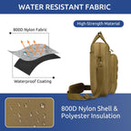 Bolsa de Mensajero Táctica ZHIERNA, Maletín Táctico para Laptop de Alta Resistencia con MOLLE, Bolso de Hombro para Hombre (Incluye Parche)