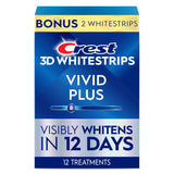 Crest 3D Whitestrips Vivid Plus, kit de tiras blanqueadoras de dien...