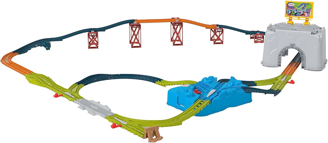 Thomas &amp; Friends Juego de Pistas de Tren de Juguete, Cubo de Co...