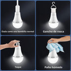 Lámpara Bombillas LED de emergencia recargables para fallas de energía en el