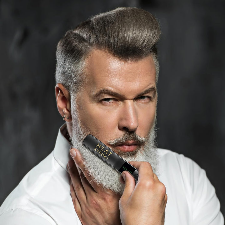 StyleCraft Heat Stroke - Plancha inalámbrica para barba y peinado |...