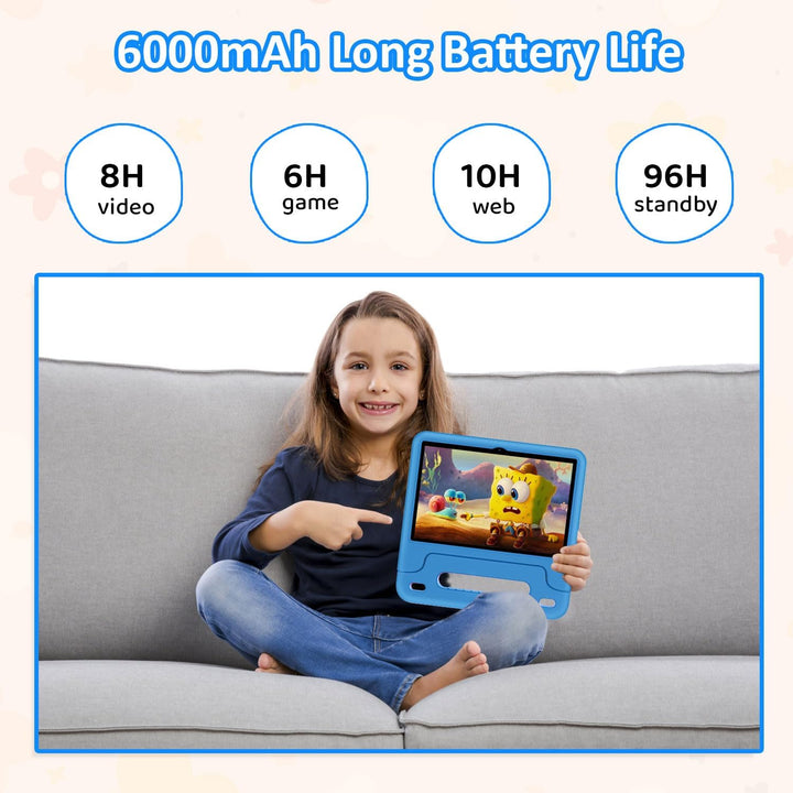 WXUNJA Tablet Android 15 Kids 2025, tabletas actualizadas de 10.1 p...