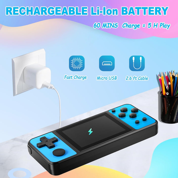 Beico Juegos de mano de 32 bits para niños, 139 videojuegos precarg...