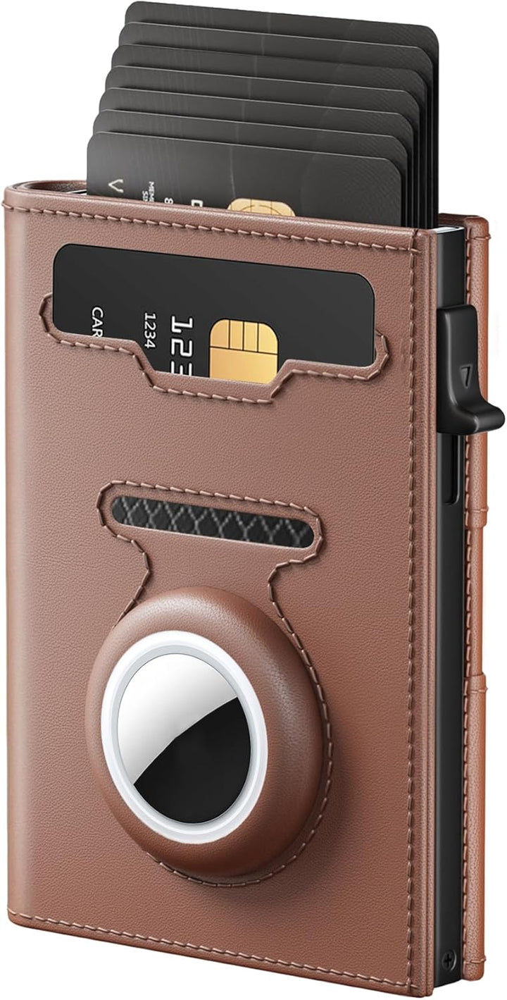 Cartera para hombre con tarjetero para AirTag \u2013 Cartera de blo...