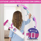 Bow y Arrow para Kids, LED Light Up Girls Archery Set