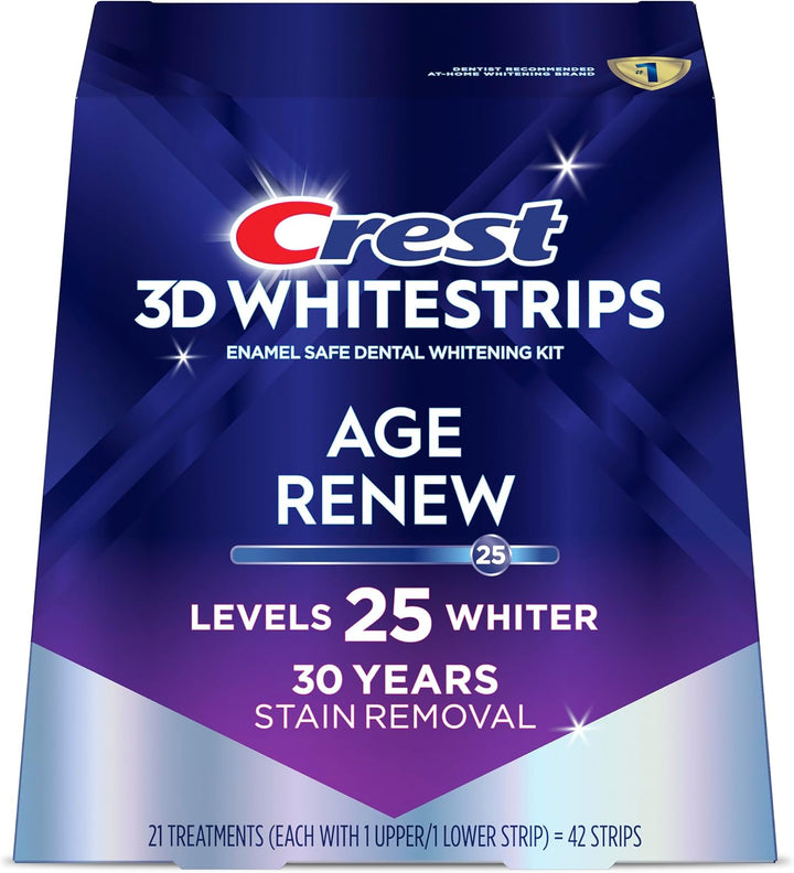 Crest 3D Whitestrips Age Renew \u2013 Kit de blanqueamiento dental,...