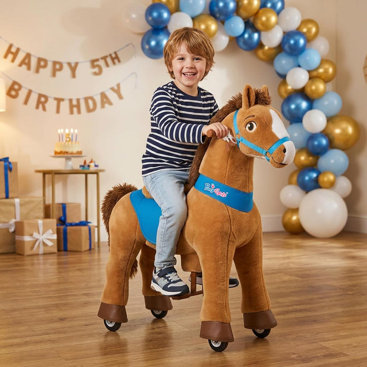 PonyCycle Caballo de montar a caballo para niños pequeños, juguete...