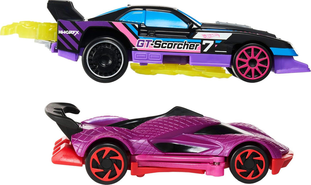 Hot Wheels Vamos a correr activados Paquete de 2 vehículos