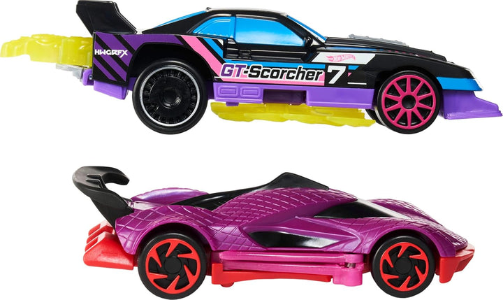 Hot Wheels Vamos a correr activados Paquete de 2 vehículos
