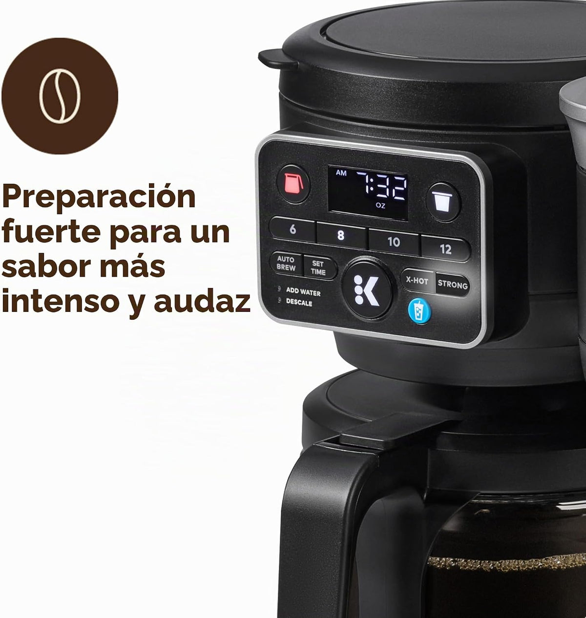 Keurig K-Duo - Cafetera caliente y helada de una sola porción y jarra