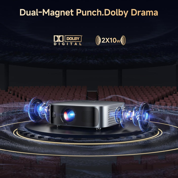 Proyector de corto alcance 4K con WiFi y Bluetooth, proyector intel...