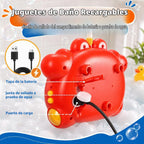 Juguetes de baño de cangrejo, máquina de baño de burbujas 4 en 1 con cabezal de ducha, luz para niños pequeños y máquina de burbujas de baño, juguete de bañera para bebés de 1 a 3, 4 a 8 años