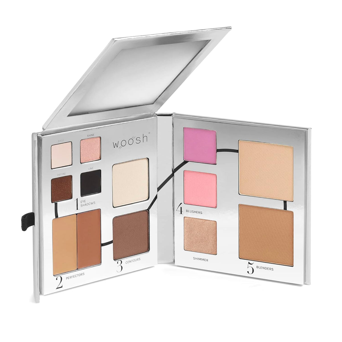 Woosh Beauty, Jetsetter Bundle, Fold Out Face Original, Juego de br...