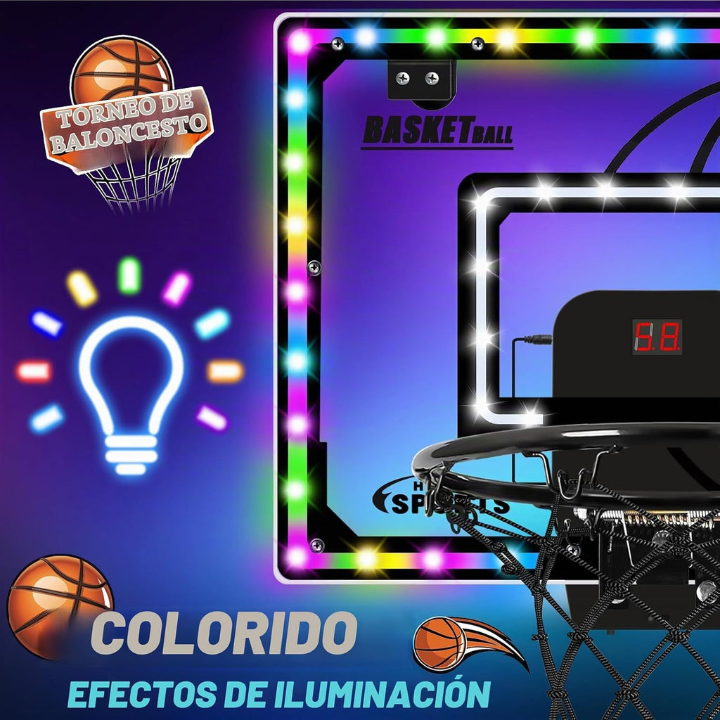 Aro de baloncesto interior para niños, sobre la puerta Mini Puntuación de