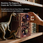 2026 Nuevo Kit de Biblioteca de Dinosaurios para Estantería con Luz LED y Impresión de Polvo